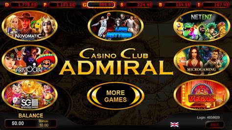 admiral casino login